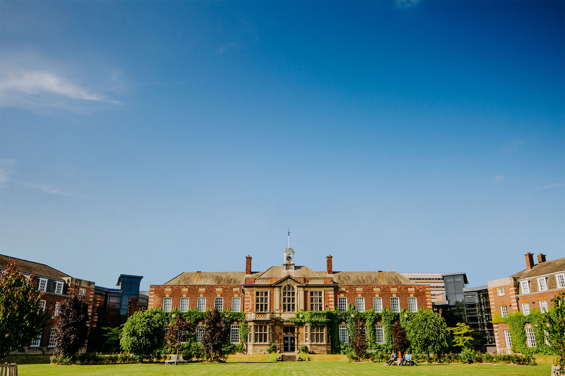 Derwent building under a blue sky