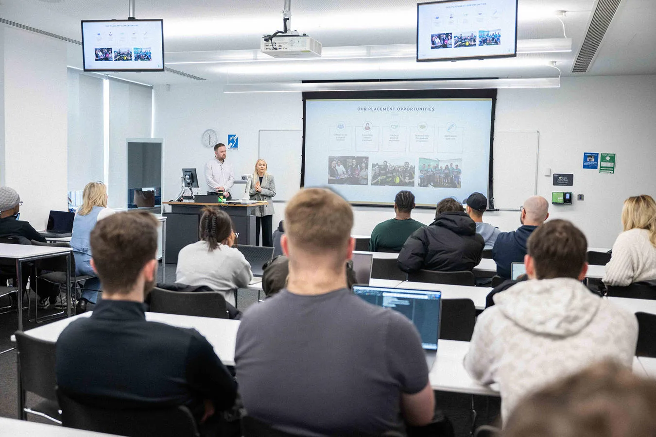 Students in a lecture