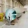 Energy expert in a warehouse