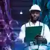 Engineer with clipboard