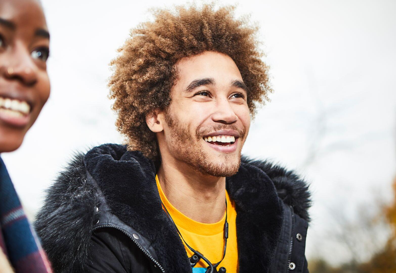 Students on open day