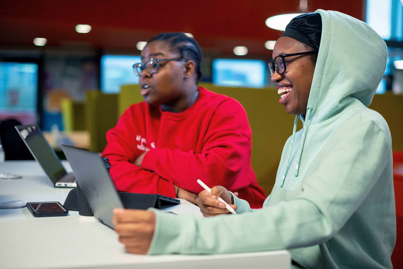 Students smiling enjoying thier teaching